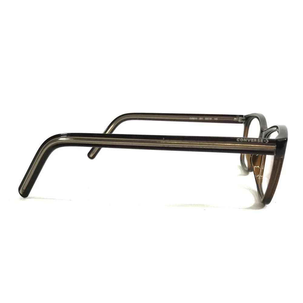 Converse Eyeglasses Frames CV5014 201 Brown Gold Cat Eye Full Rim 53-16-140